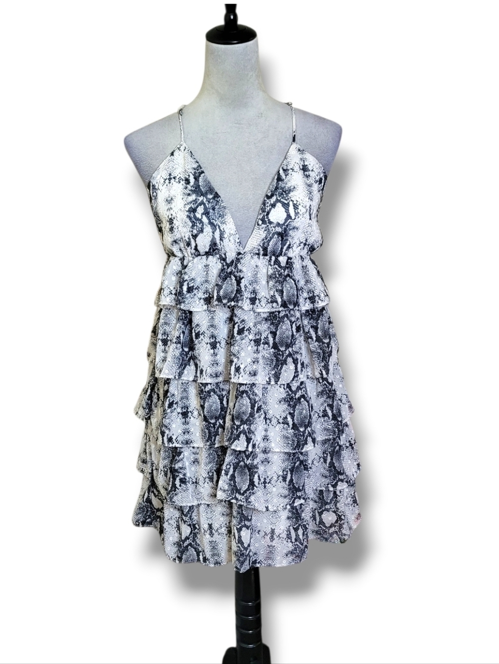 Illa Illa Snakeskin Mini Dress Size S NWT - Picture 4 of 11